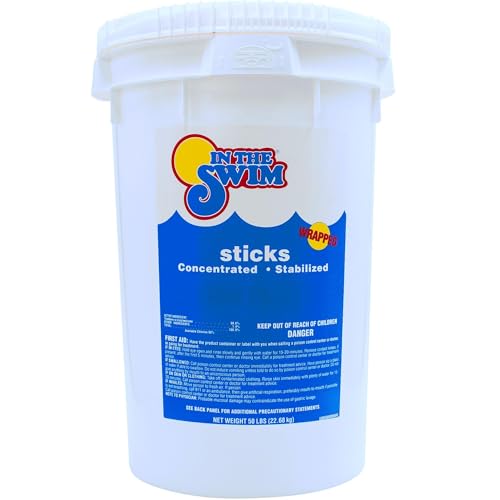 In The Swim 4 Inch Chlorine Sticks - Individually Wrapped - 50 Pounds