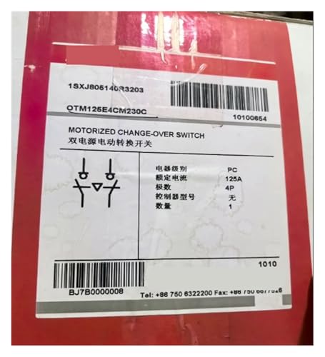 Arionyx Dual-Power Automatic Transfer Switch OTM125E4CM230C 10100654 125A 4p