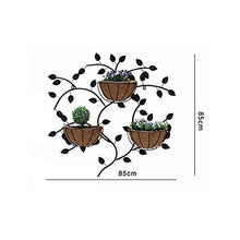 DLUXCA Hanging Planter Pots Small Decorative Wall Planters for Cactus Decor & Hanging Plants (Color : Svart, Size : One Size)
