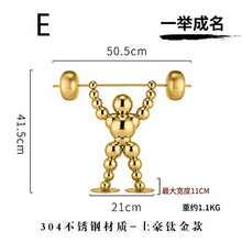 LSX Gold Stainless Steel Home Decor Showpiece Set (5pcs)