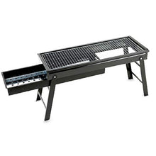 Foldable Portable Camping Bbq Grill Family Home Outdoor Heavy Folding Charcoal Barbecue Cooking Grill Picnic Accessories