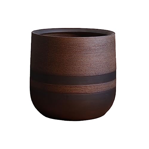 thalo Planter Pots Ceramic Flower Pot Retro Old Living Room Creative Flower Arrangement Floor Decoration Interior Decoration Antique Large Clay Pot Plant Container Accessories (Color : C)
