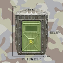 Outta Site Thicket 5-Sided Hunting Blind for 2-3 Persons Hard-Sided Ground Blind - Thicket Oak