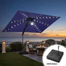 OROTLECT 11 X 9 Ft Lighted Cantilever Umbrella With Weighted Base – Effortlessly Movable by One Person