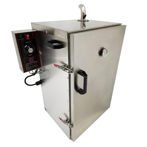 EQCOTWEA Automatic BBQ Meat Smoker Commercial Grill Sausage Smoke Oven 5-Layer Electric Smokehouse Oven 95-248℉ Digital Stainless Steel Bacon Smoker for Steaming/Drying/Smoking/Coloring 1KW 110V