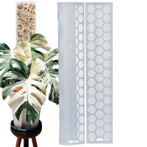 100 Pcs 17 Inch Plastic Moss Pole for Plants Monstera,Designed Specifically for Climbing Plants, Stackable Plant Support for Indoor Plants