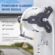 ZGLINMZ Wall Mounted Garden Hose Reel, Water Pipe Organizer, Garden Cleaning Hose Cart, Household Portable Irrigation Tool (A Hose Cart+40m Pipe)