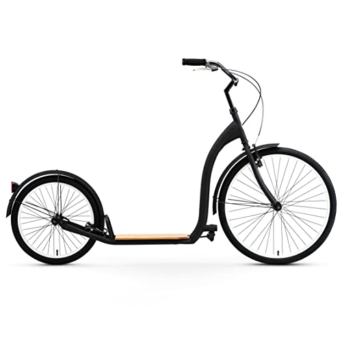 sixthreezero Around The Block Adult Scooter Single-Speed Matte Black