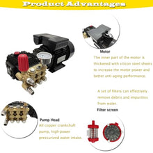 HQHAOTWU Electric Pressure Washer 120Bar Pressure