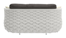 Zuo Coral Reef Loveseat Gray, Gray Sofa, Modern Style, Patio Furniture, Outdoor Fabric, Seats up to 2, Aluminum, Outdoor Living, 63.4" W x 33.1" D x 33.9" H, Non-Stackable