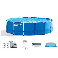 Intex Metal Frame Above Ground Swimming Pool Set 18ft x 48in Blue
