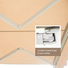 Diensweek 10'x8' Patio Awning Retractable, Fully Assembled Manual Commercial Grade - Quality 100% 280G Ployester Window Door Sunshade Shelter - Deck Canopy Balcony P100 Series (10'x8', Beige)