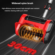 HYUIO Handheld Cordless Electric Snow Shovel,Cordless Electric Snow Blower,Electric Snow Thrower,with 2 Battery/Charger/The Length of The Pole Can Be Adjusted,B
