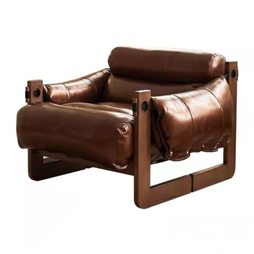 DDYYDS Single Sofa Lounge Chair Antique Solid Wood Household Balcony Chaise