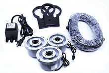 Custom Pro LED Fountain Light Set Stainless Steel Design Transformer, 200ft Power Cord