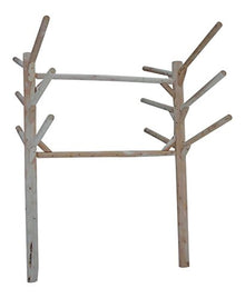 Log Kayak Rack 6 Place Kayak and SUP Board Rack Buried in Ground Unfinished