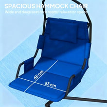 Seeheool Hanging Swing Chair with Steel Frame,Hammock Chair with Stand andCoating Cushion,for Indoor and Outdoor