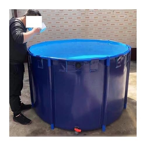 Folding Fish Pond Indoor, Collapsible Pool Fish Pond PVC Leak-Proof(5x1.2m/16.4x3.94 ft)