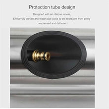 DOIBG Retractable Hose Cart Stainless Steel Garden Hose Reel,Heavy Duty Removable Hose Reel,Wall/Floor Mounted Metal Water Hose Reel-Rack+35m Hose