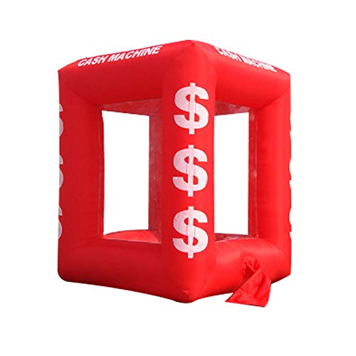 BMGIANT 87 Inch Inflatable Cash Cube Money Grab Machine with 2 Blowers