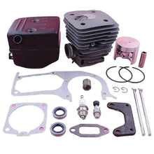 58mm Engine Motor Cylinder Piston Ported Kit for for Husqv/Arna 395 395XP Gasket Oil Seal Chainsaw Garden Tool Parts