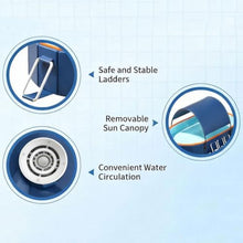 Above Ground Outdoor Foldable Pool, Non-Inflatable Swimming Pool Thickened