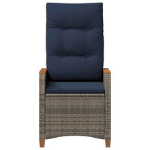 fsahslih Reclining Garden Chair Set of 2 Outdoor Patio Seats Grey