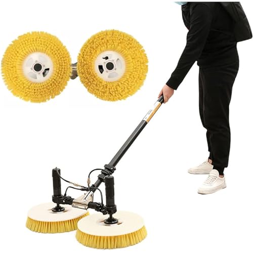 WANGYYDS Telescopic Cleaning Brush Rod for Solar Panel, Solar Cleaning Brush with Double Head, Cleaning Device for Photovoltaic Systems, Strong Cleaning Power and Long Range,3.5m-MainsElectricity