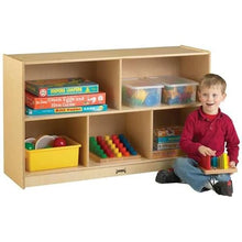 Jonti-Craft Low Single Mobile Storage Unit Shelves Yellow
