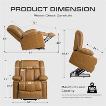 KTYUERGHK Small Power Lift Recliner with Heat and Massage for Elderly