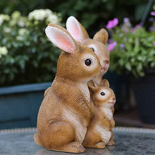 PZHANGZVH Decoration Sculpture Courtyard Garden Furnishings Animal Simulation Rabbit Office Bookcase Cartoon Resin Decorative Ornaments Home Decoration (Color : A Size : 24.5)