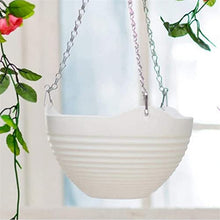 BBYYDS 4PCS Hanging Planters White Indoor Outdoor Planting or Storage Garden for Plants, Flower Pot Container