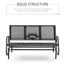 Outdoor Seats for Courtyard Comfortable for 3 People with Smooth Gliding