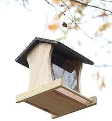 Feiyx Deluxe Clear Window Bird Feeder, for Garden Yard Outdoor Decoration,Wild Bird Feeder Hanging