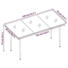 AMBERARD Garden Dining Set Dark Grey Furniture Set