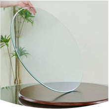 KXWOQ3ED Round Glass Tabletop, 20" - 40" Clear Tempered Glass Table Top, Flat Polished Edge, Circle Glass Table Top for Dining Table, Coffee Table, Home and Office(95 CM(38 INCH))