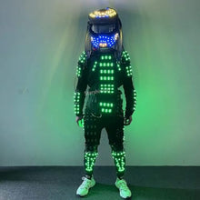 Earthradius LED Robot Suit Full Color Dance Costume Black Small