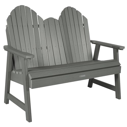 highwood Hamilton 4ft Dining Height Adirondack Bench, Coastal Teak