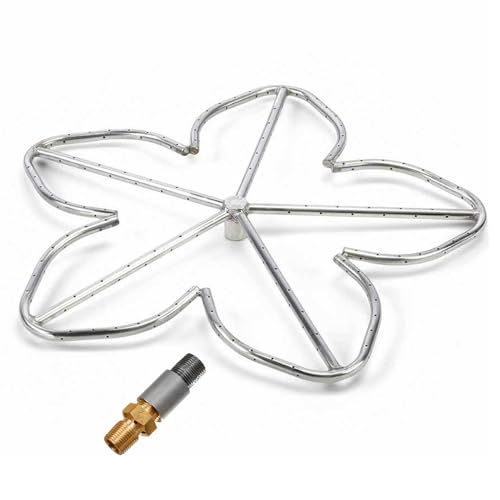 HPC Fire Penta Fire Pit Burner (PENTA30-LP), 30-Inch, Stainless Steel, Propane Gas