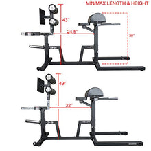 Valor Fitness Glute Ham Developer Machine Adjustable GHD Black