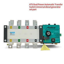ATS 4P 100A-800A Dual Power Automatic Transfer Switch Diesel Generator Parts Board Circuit Breaker Single Three Phase(400A)