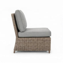 Martha Stewart Lily Pond Modular Patio Sectional Center Seat, Gray