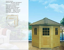 SDI Factory Direct Ceramic FIR Far Infrared 4 Person Outdoor Sauna SPA 220V