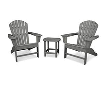 POLYWOOD South Beach 3-Piece Adirondack Chair Set with Side Table