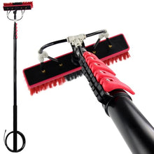 NYANS Cleaning Products, Telescopic Roof Cleaning Long Handle Pole Brush, with 35cm Brush Head, 180°Flexible Rotate Brush Head, for Cleaning Solar Photovoltaic Panels,10.8m(36ft)