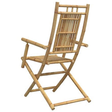 KUPTYERFG Foldable Bamboo Garden Chair Set of 2 Sling Patio Chairs