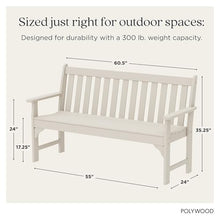 POLYWOOD Vineyard 60-Inch Bench, Sand