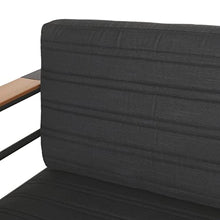 Christopher Knight Home Giovanna Outdoor Club Chair, Black + Natural + Dark Gray