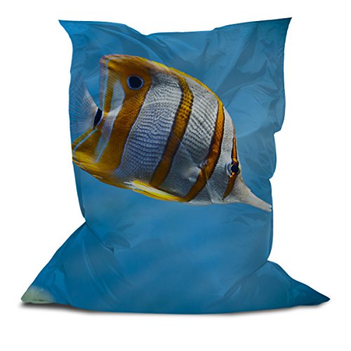 Above All Advertising Branded Bean Bag with Printed Fish Multi Color (5' x 4.4')