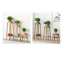 ZOCWJK Plant Stands,All Wood Flower Stand,Multi Purpose Coination Shelf Flower Pot Shelfnishings/Wood Color/100Cm,